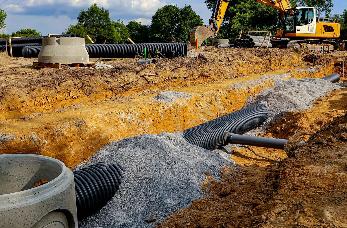Sewer lines going in after hydrogeological Studies approval | Groupe SCP